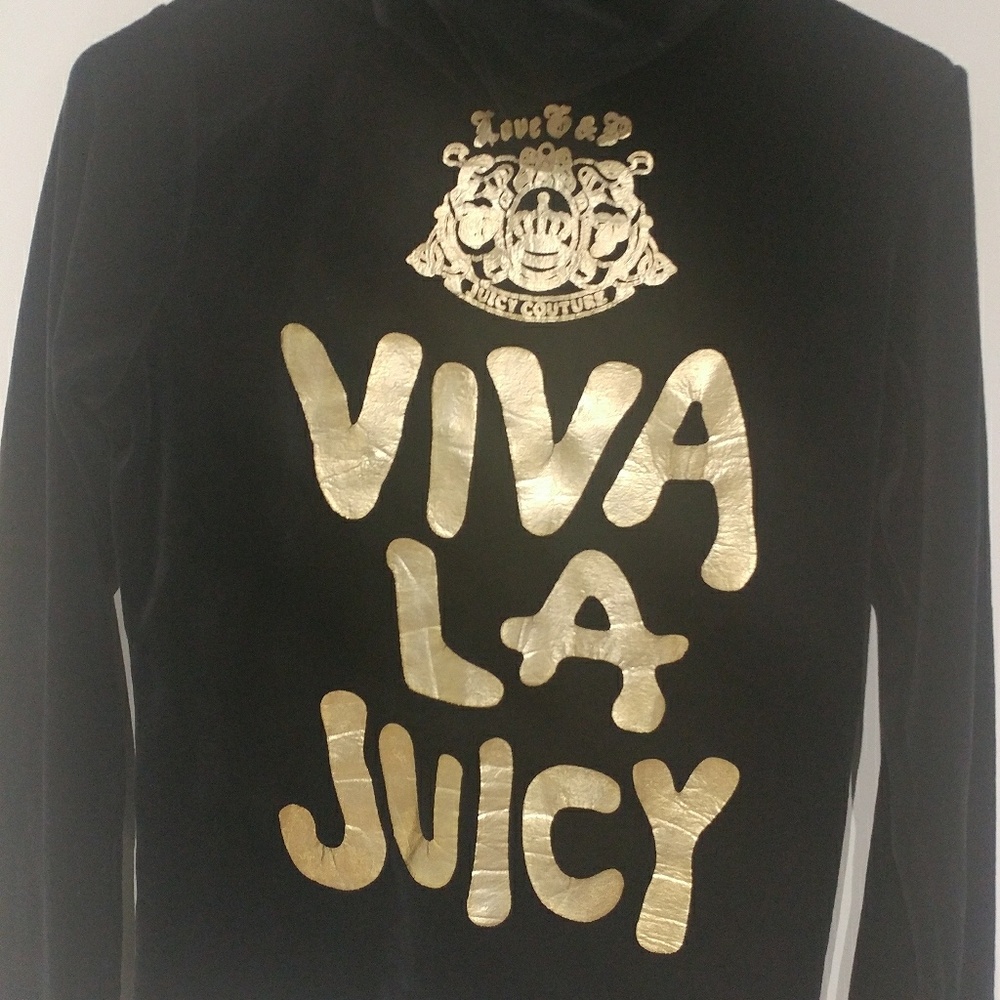 Juicy Couture Velour Track Suit Jacket Hoodie